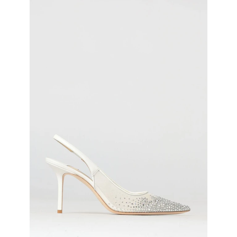 JIMMY CHOO Pump Woman color White (LOVESB85NYTWHITE/CRYSTAL)