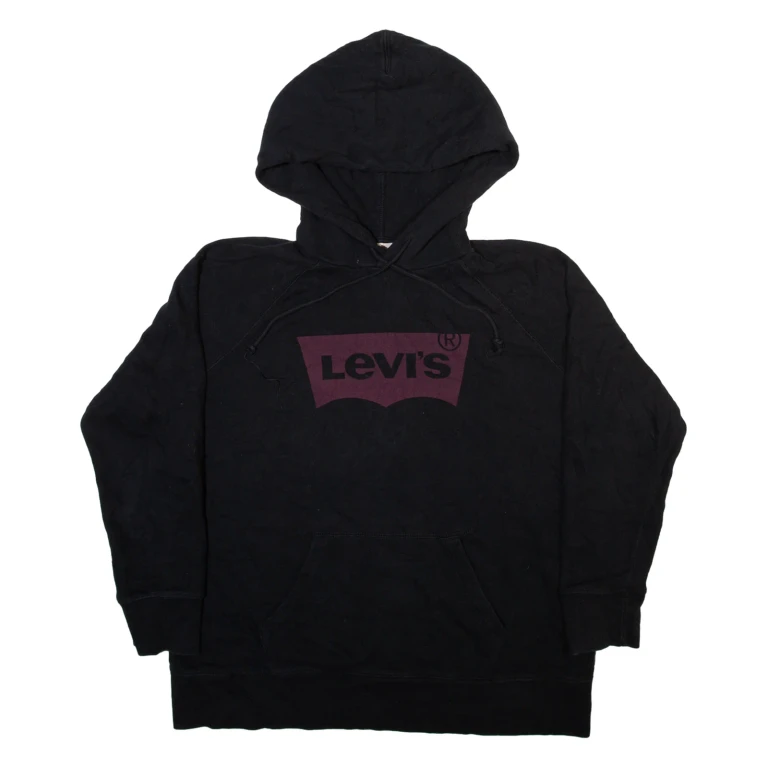 LEVI'S Mens Black Hoodie M