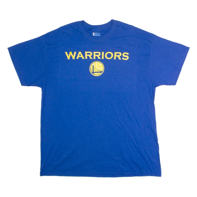 NBA Golden State Warriors Mens T-Shirt Blue USA Crew Neck XL