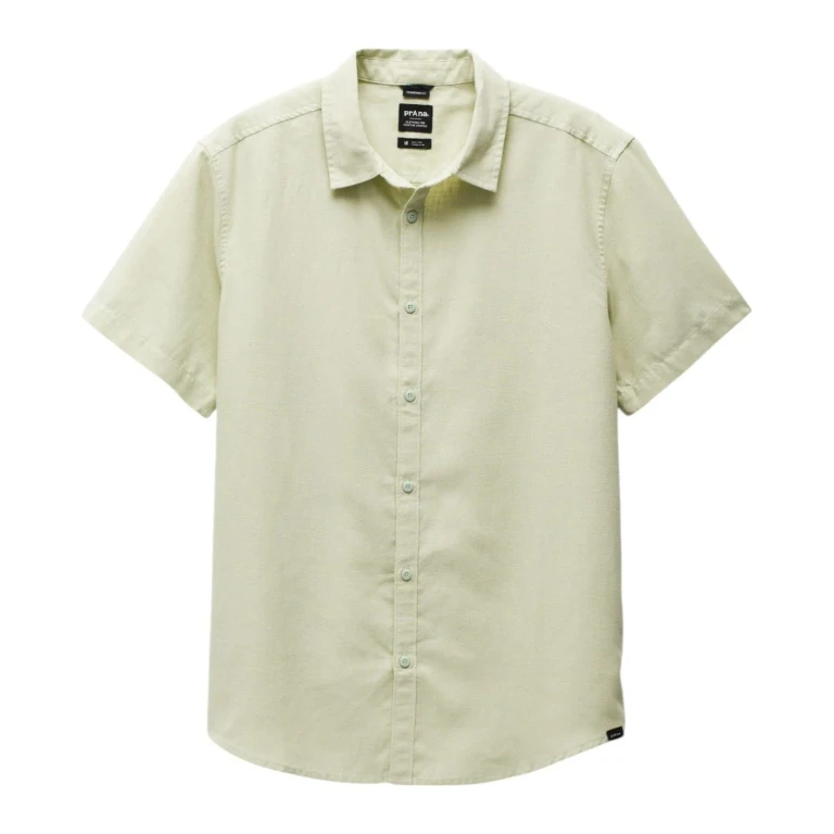 Prana Men's Lindores Short Sleeve Button Down Standard Fit Shirt