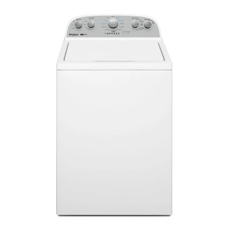 3.8- Whirlpool Top Load Washer with Removable Agitator in White 3.9 Cu. Ft. WTW4957PW