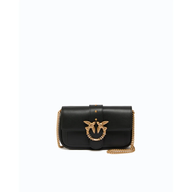 Petit sac porté épaule Love Bag Pocket en cuir avec boucle bijou
