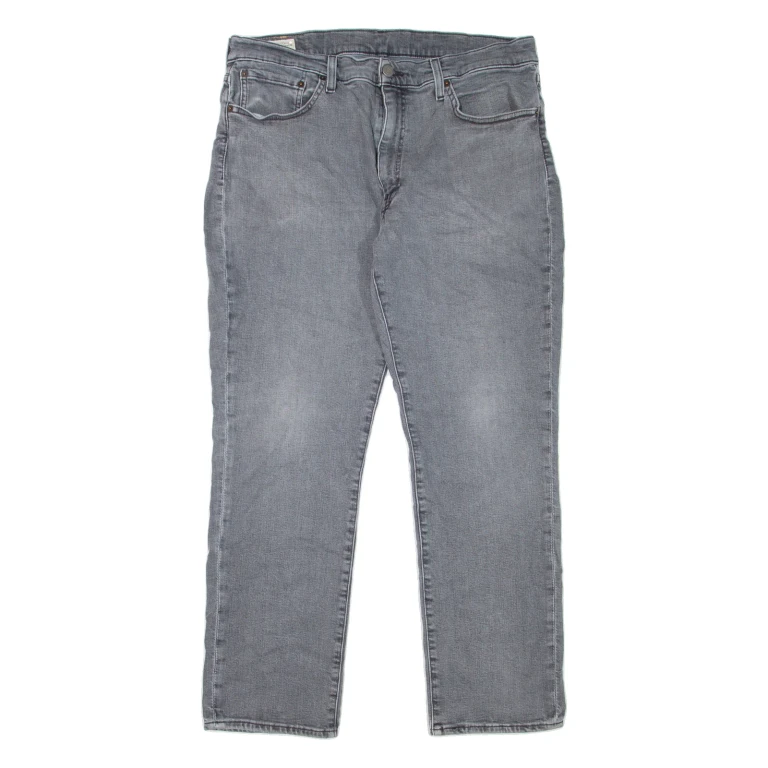 LEVI'S 511 BIG E Jeans Mens Grey Slim Straight Stonewash W36 L30