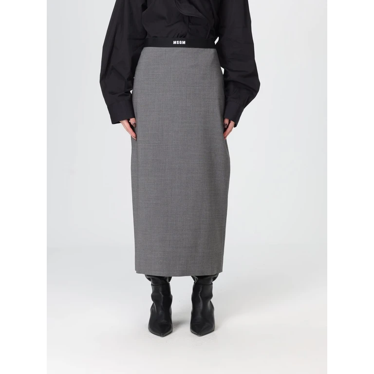 MSGM Skirt Woman color Grey (3941MDD2325760598)