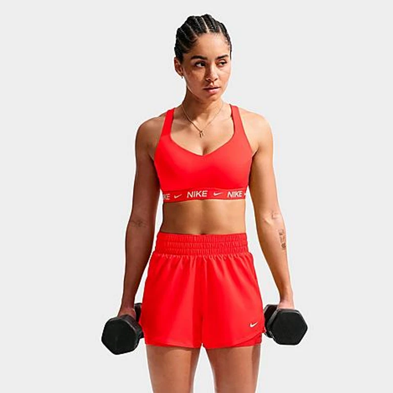 Nike Women's Dri-FIT Indy High Support Sports Bra in Light Crimson Size: XXS