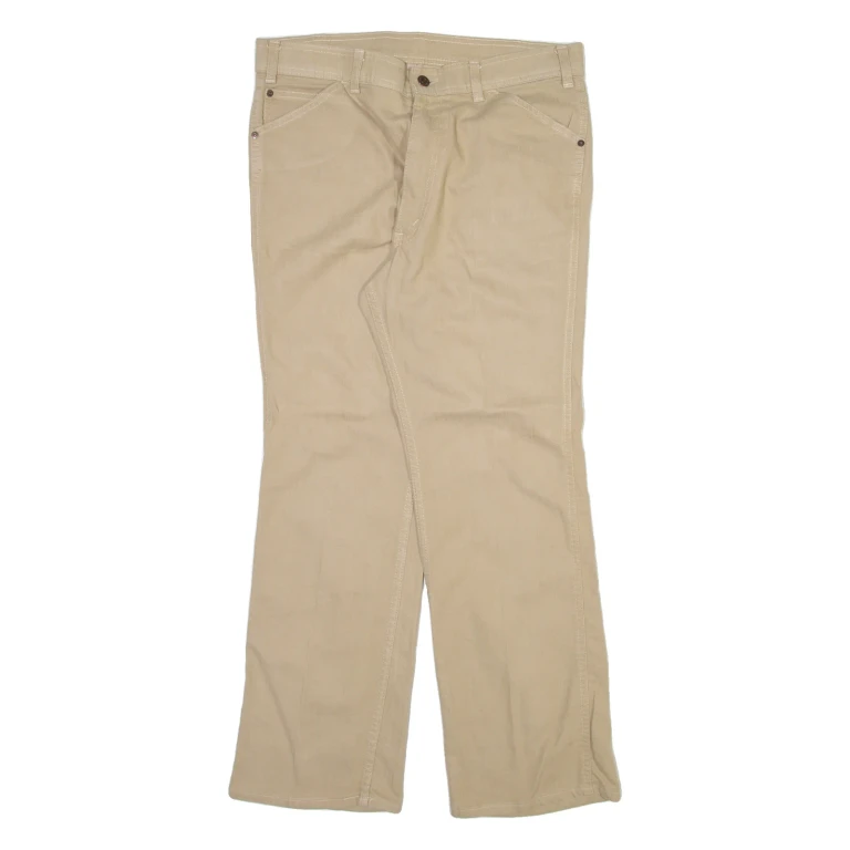 LEVI'S Mens Trousers Beige Regular Straight 90s W34 L28