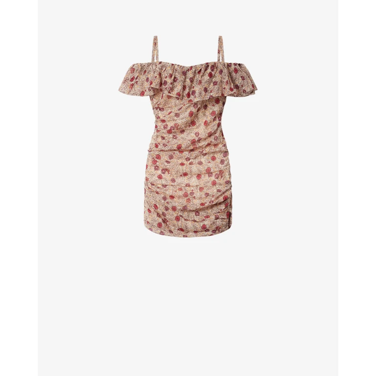Robe Davilia - Femme - Écru-framboise - Taille34 - Marant Étoile