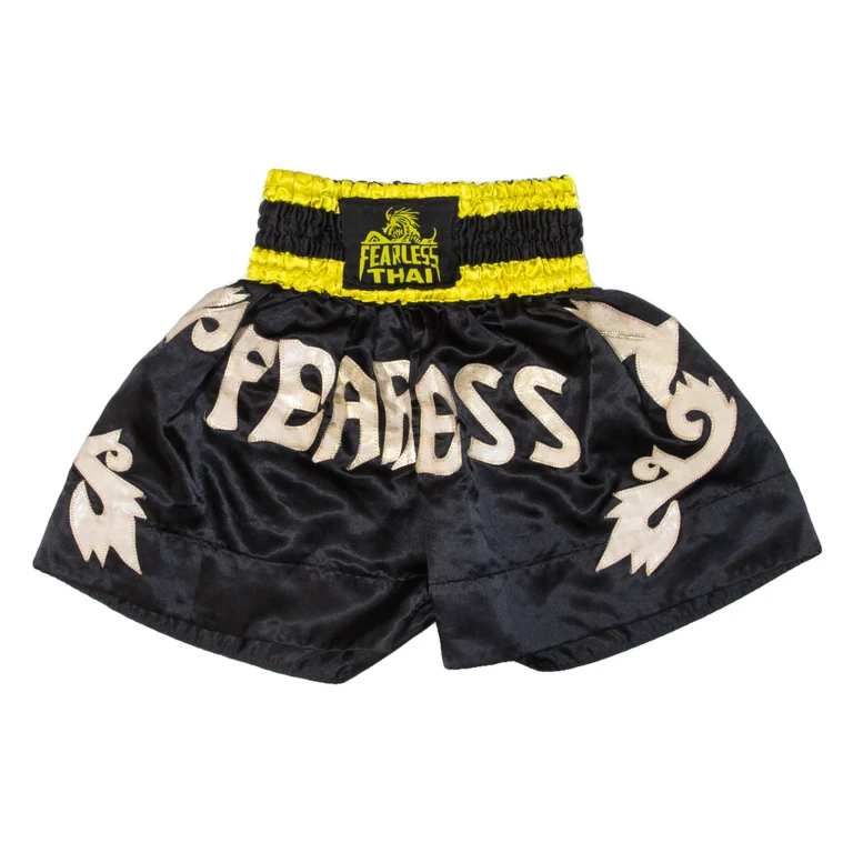 Thai Boxing Mens Sports Shorts Black Relaxed XS W20