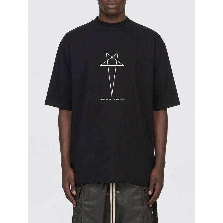 T-shirt met ronde hals en sterrenprint