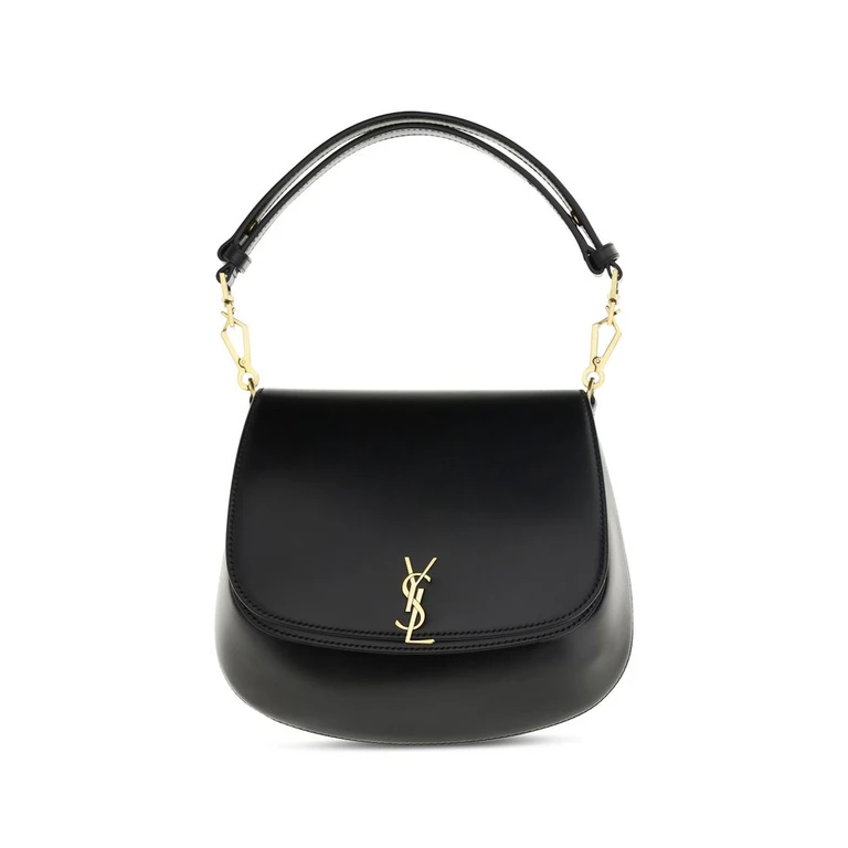 Saint Laurent Black Calf Leather Bos Taurus Handbag Bag - Women (SA8008460SX0W1000BB)