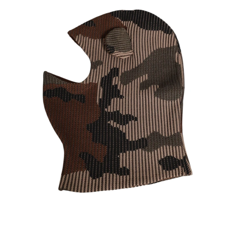 Dolce & Gabbana Multicolor Camouflage Balaclava Mask Men Cap One Size Hat Co+pl+se+vi - Men