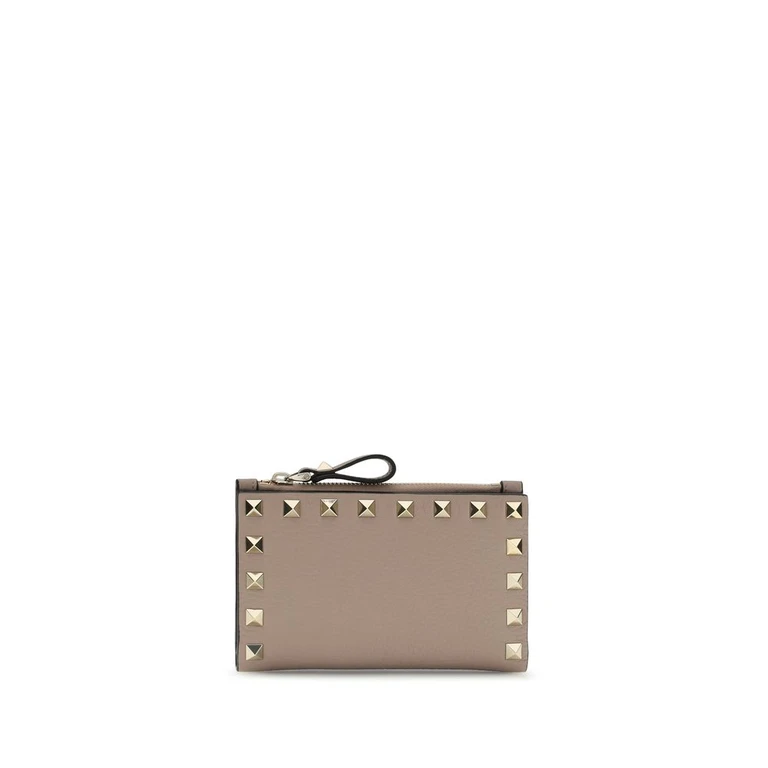 Beige Calf Leather Bos Taurus Wallet - Women