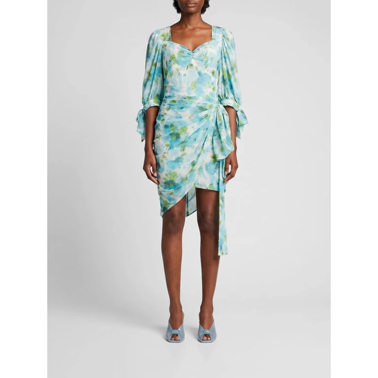 CHLOÉ Floral Print Silk Mini Dress (CH26URO5238891J)