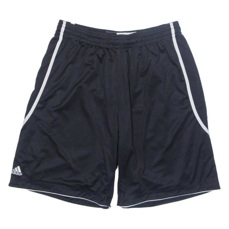 ADIDAS Mens Sports Shorts Black Relaxed L W30
