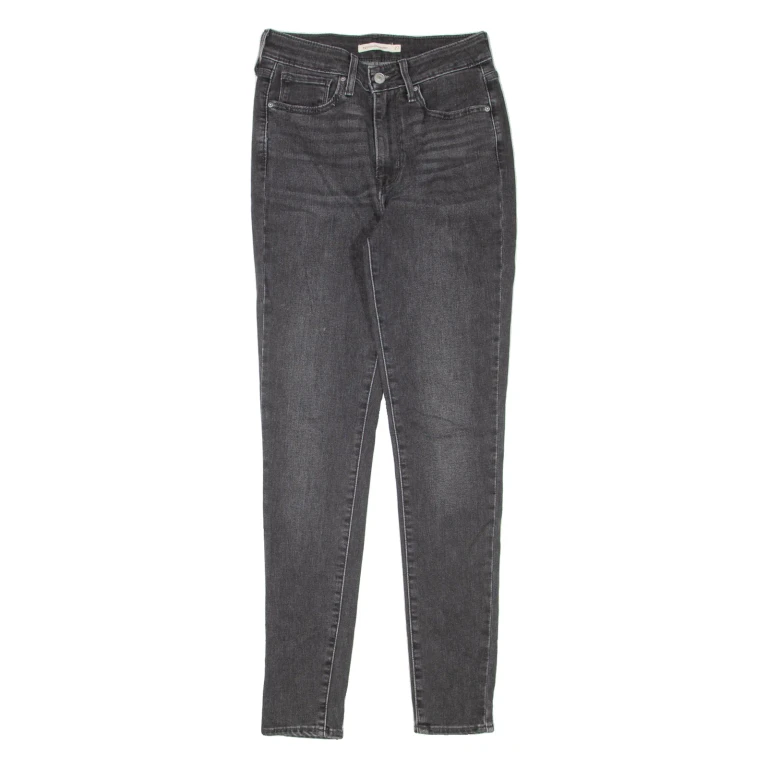 LEVI'S 721 High Rise Womens Jeans Grey Slim Skinny W27 L30