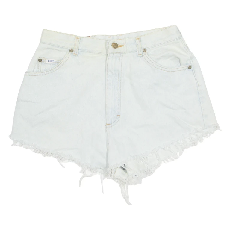 LEE Cut Off Womens Denim Shorts Blue M W29
