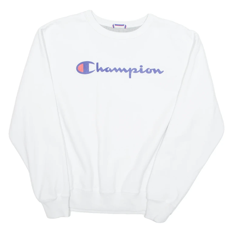 CHAMPION Mens Sweatshirt White M