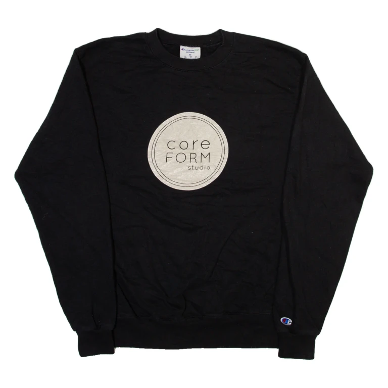 CHAMPION Core Form Studio Mens Sweatshirt Black M