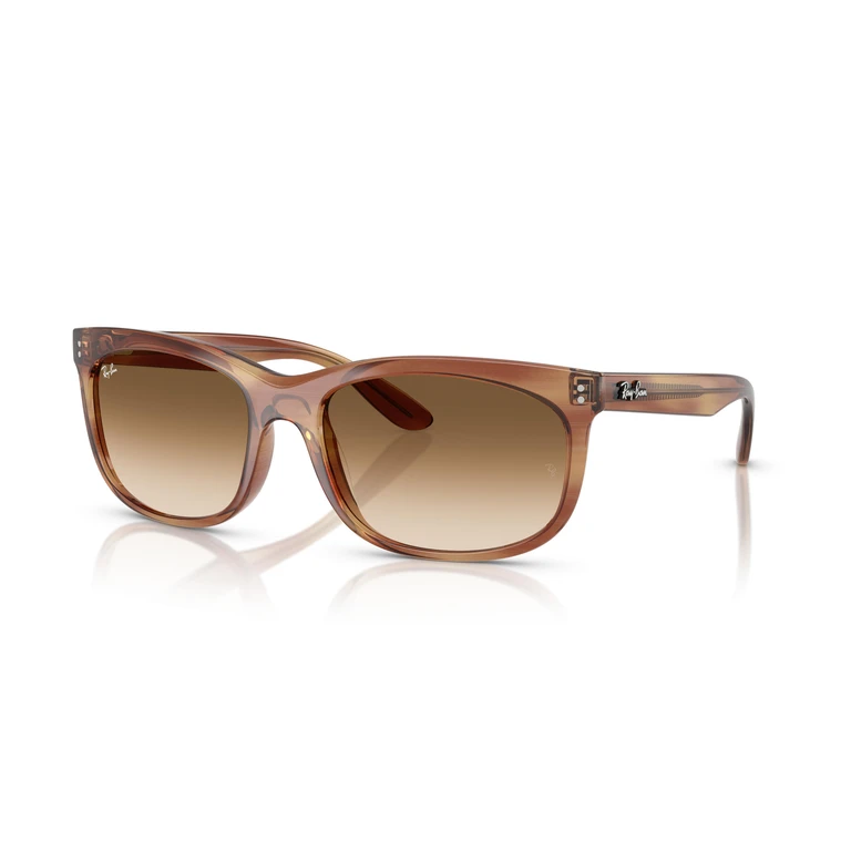 Ray Ban Balorette Brown Gradient Rectangular Unisex Sunglasses RB2389 140351 57