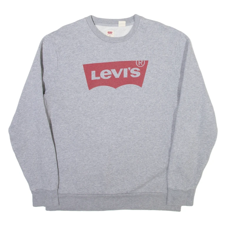 LEVI'S Mens Sweatshirt Grey M