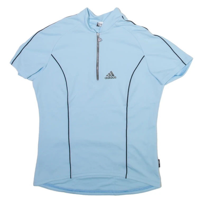ADIDAS Mens Jersey Blue 1/4 Zip L