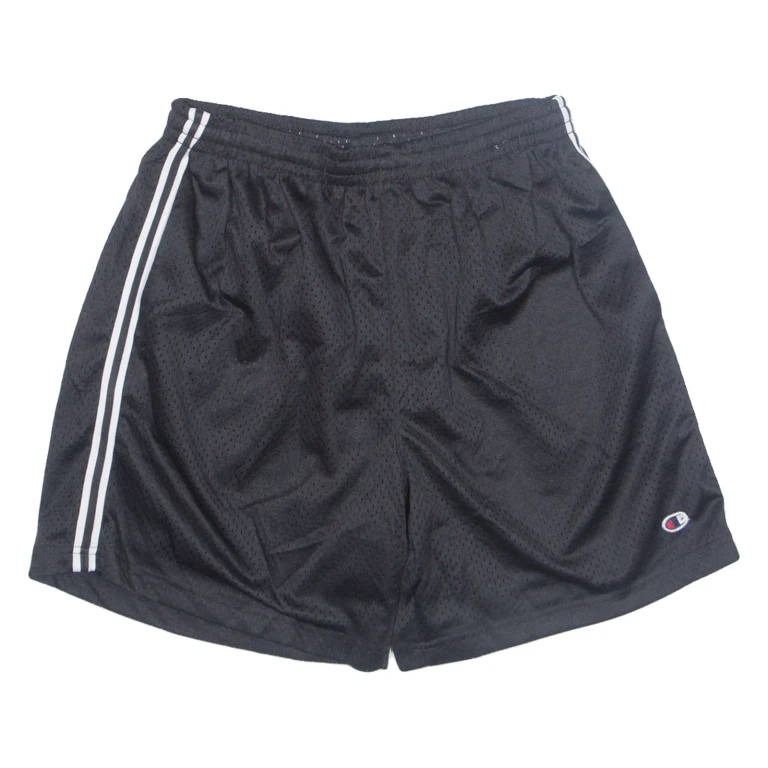 CHAMPION Mens Sports Shorts Black Relaxed L W28