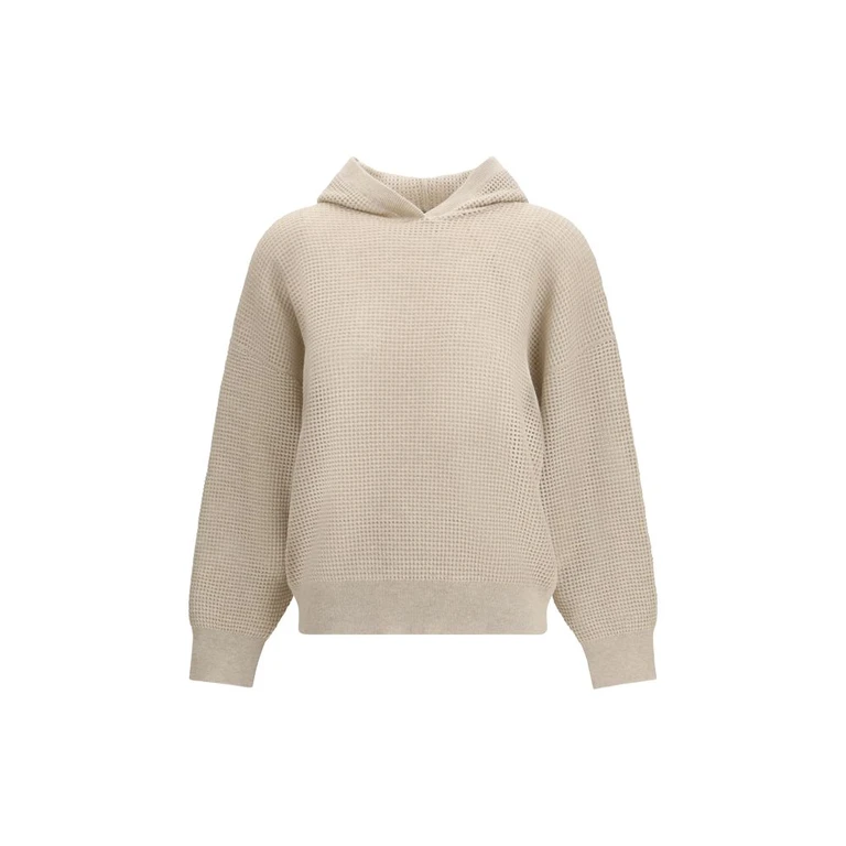 Brunello Cucinelli Beige Cashmere Sweatshirt Clothing - Women