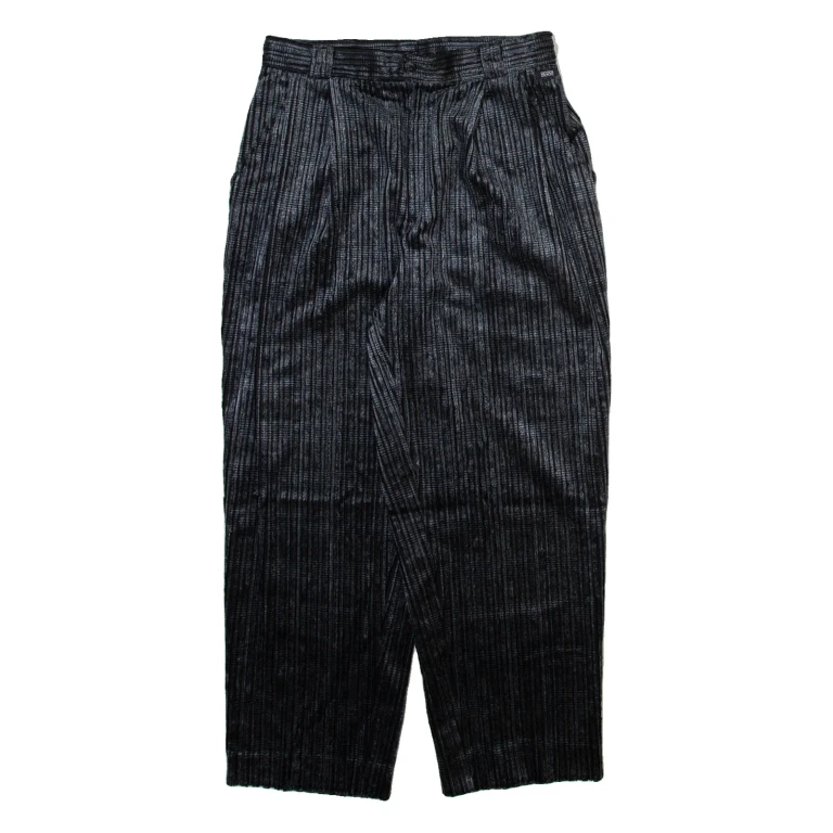 BERRI Mens Corduroy Trousers Grey Regular Tapered Viscose W30 L26