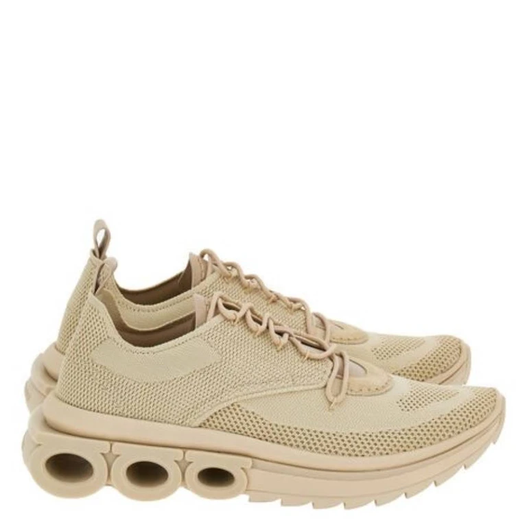 Ferragamo Nima Technical Knit Running Sneakers, Size 7