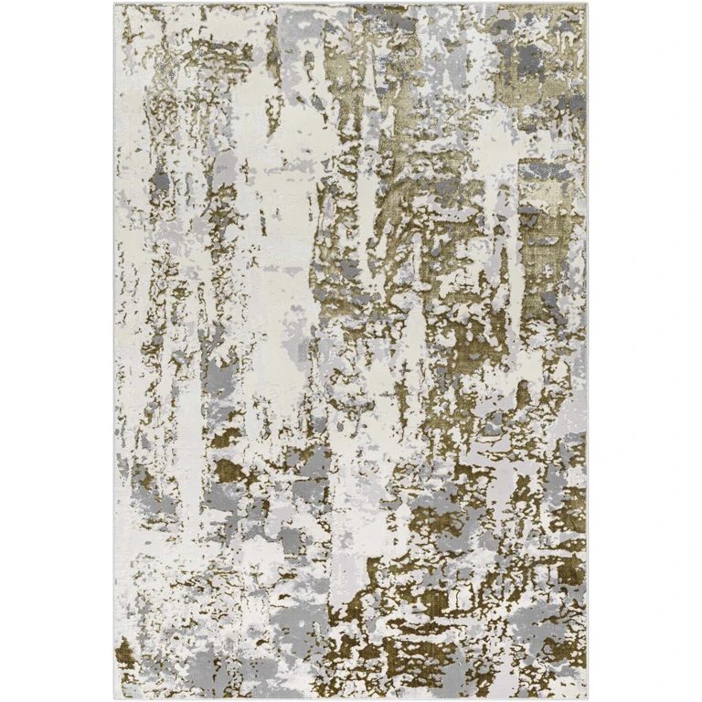 Junko Gray & Green Marble Area Rug