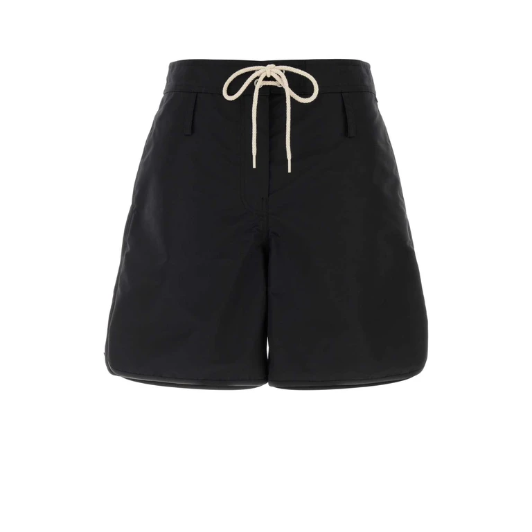 Prada Black Nylon Shorts Nero - Women