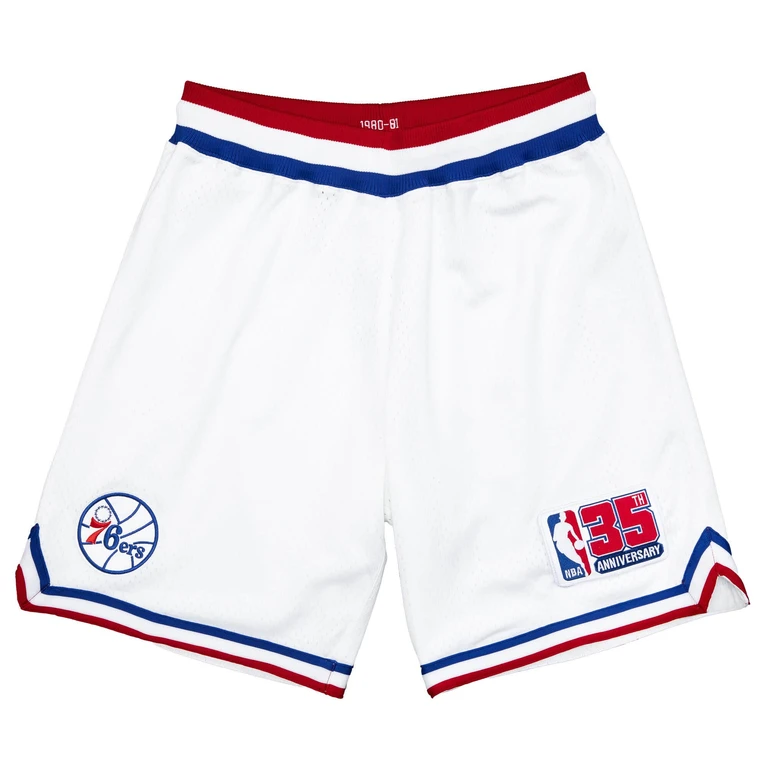 Men's NBA Authentic Shorts 76Ers 80