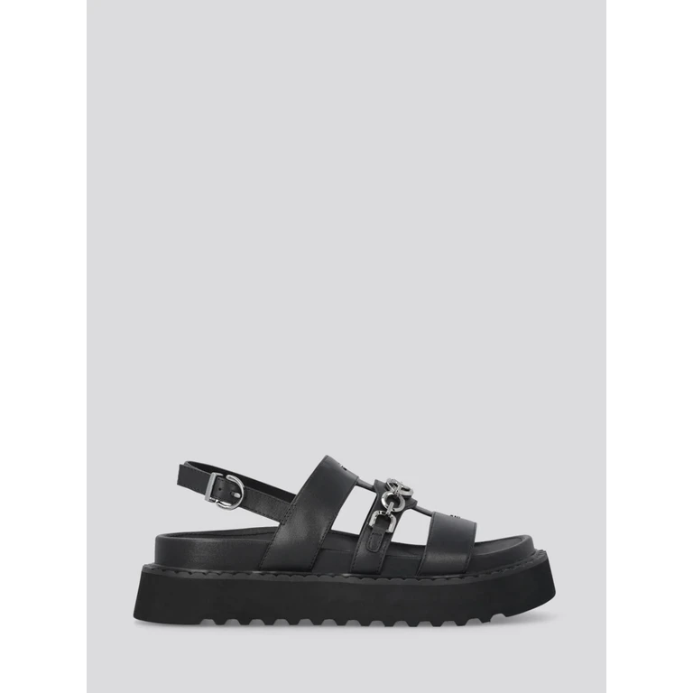 Heeled Sandal Woman color Black (SD0517P001Z99)