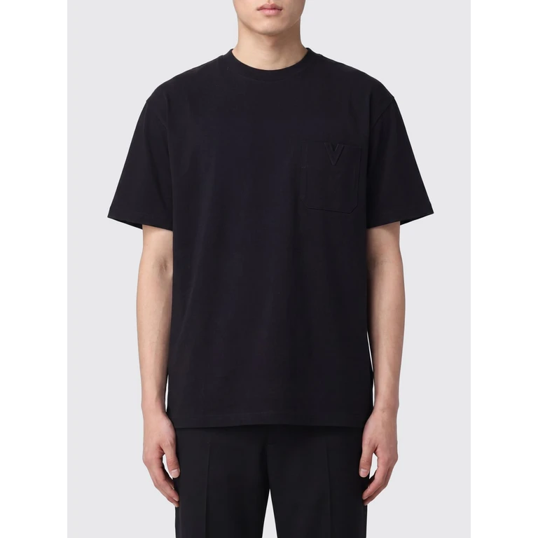 VLogo Signature Cotton-Blend T-Shirt with Patch Pocket (8V0MG16IBGP0NO)
