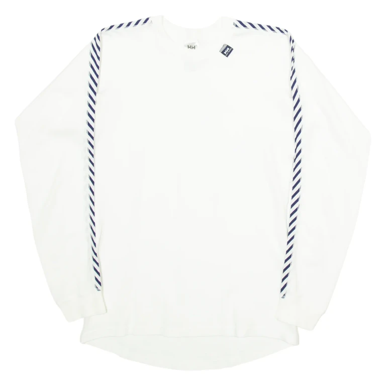 HELLY HANSEN Womens T-Shirt White Long Sleeve S