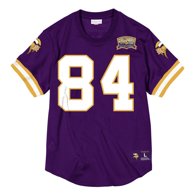 Men's NFL Name & Number Mesh Crew Neck Minnesota Vikings