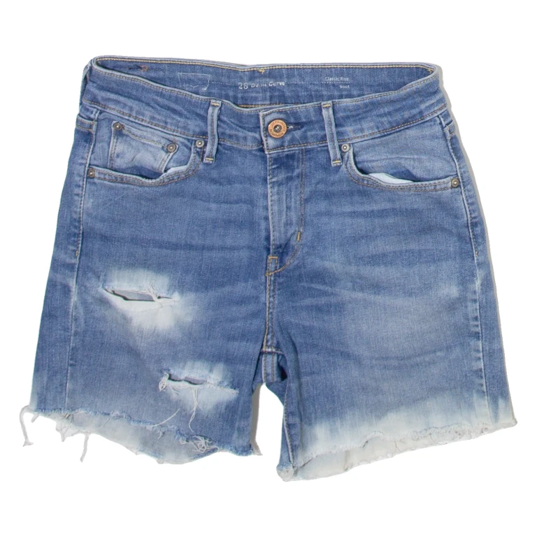 LEVI'S Womens Denim Shorts Blue XS W25