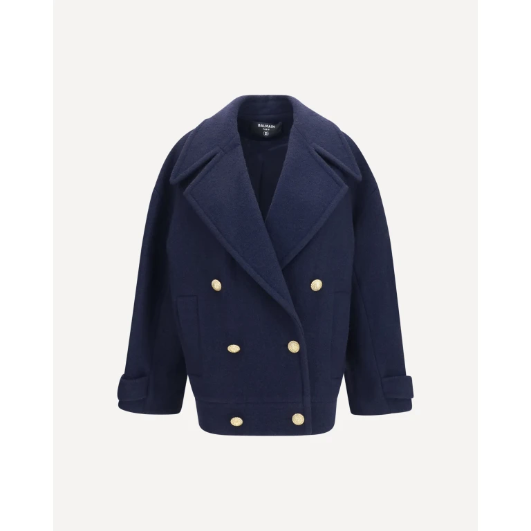 Double-breasted wool Coat with buttons Female 36