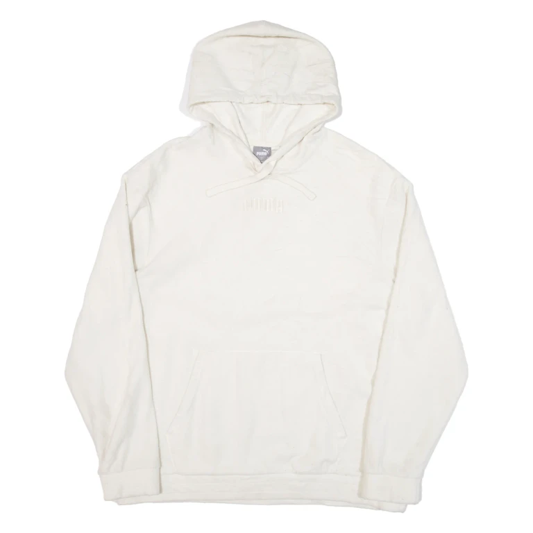 PUMA Womens White Hoodie XL