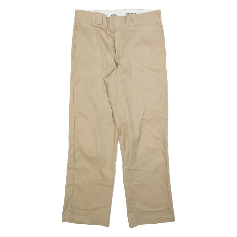 DICKIES 874 Workwear Mens Trousers Beige Regular Straight W38 L30
