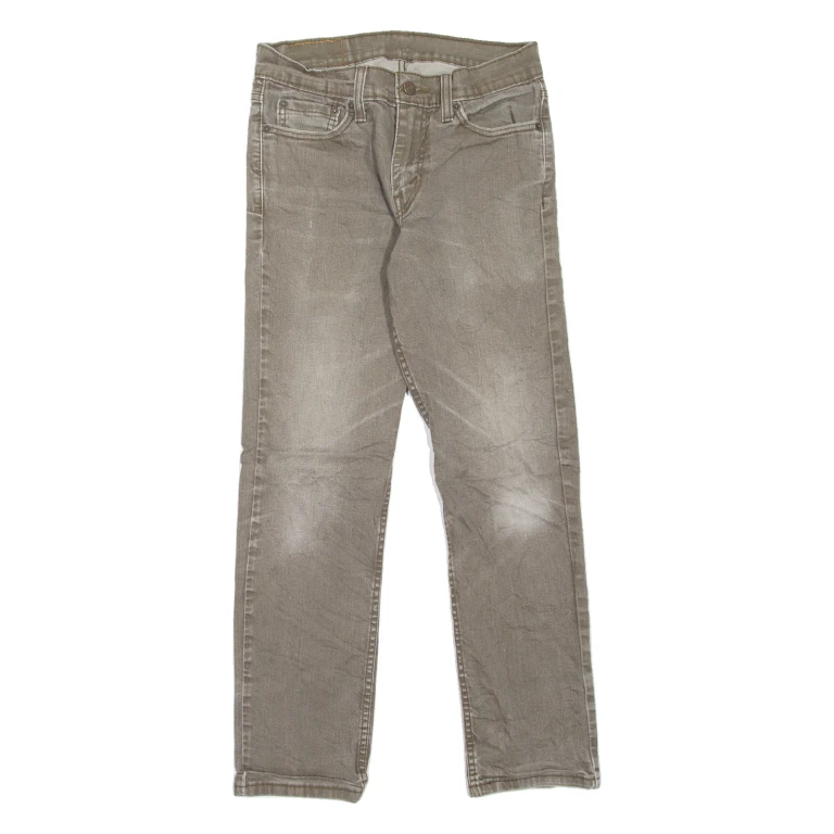 LEVI'S 511 Jeans Mens Green Slim Straight Stone Wash W29 L27