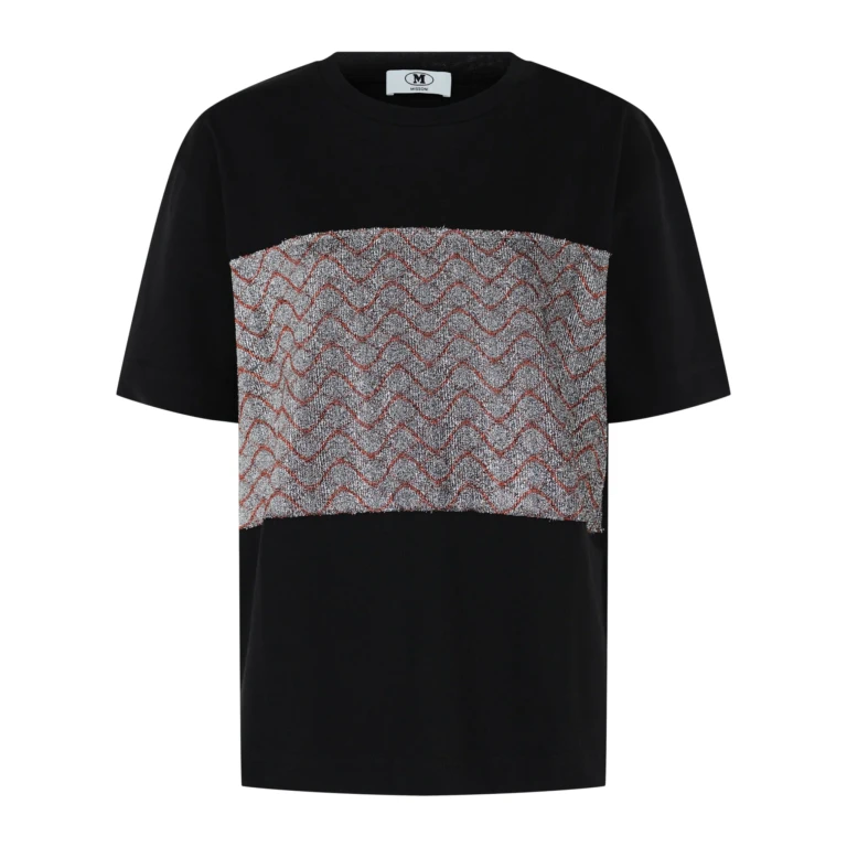 Lamé Diamond Panel T-Shirt
