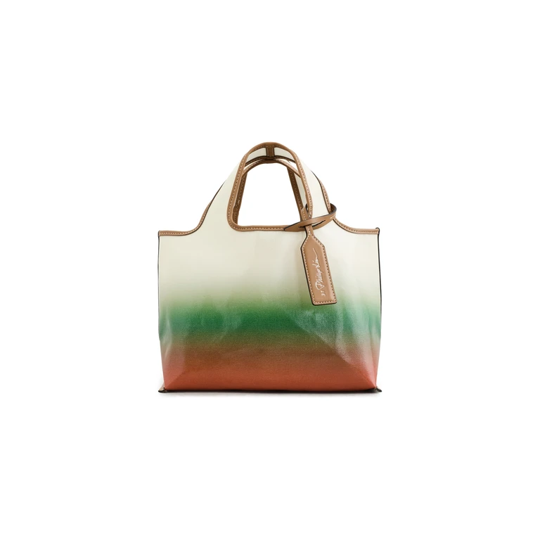 Coated Ombre Canvas Mini Market Tote Flame/Cactus Multi One Size