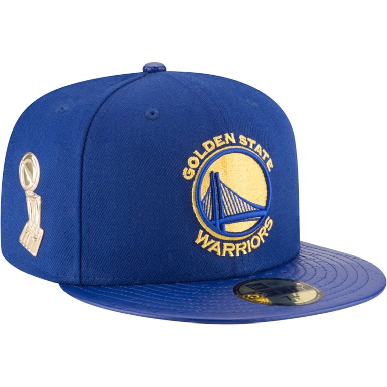 Men's NBA Gs Warriors Trophy Champ 5950 Fitted Blue