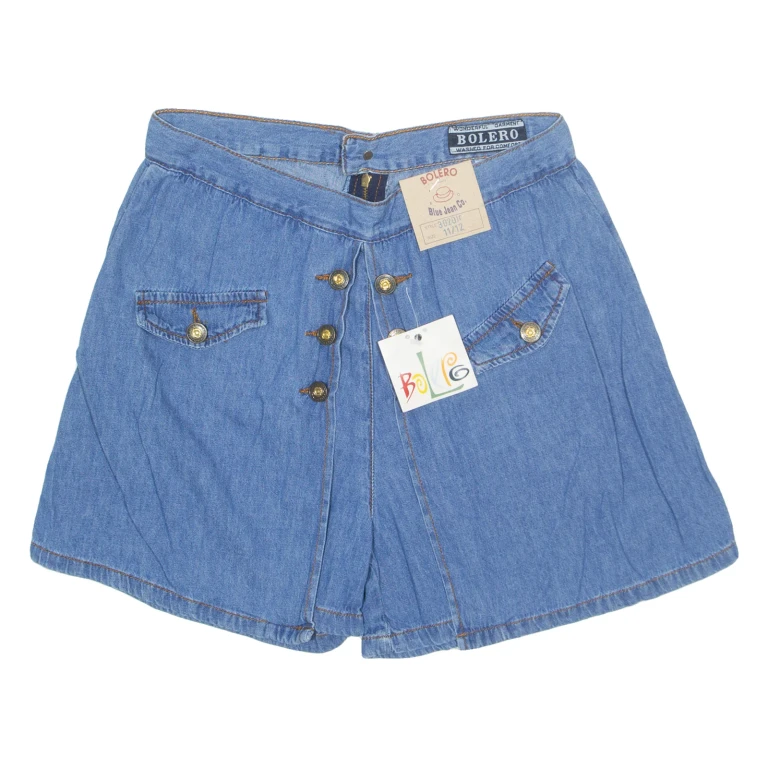 BOLERO Womens Denim Shorts Blue S W26