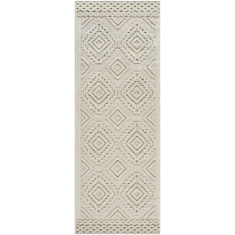 Arwid Bone Outdoor Area Rug - Clearance