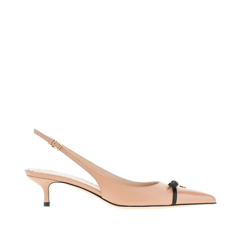 VALENTINO GARAVANI 'Bepointy' leather slingback pumps Woman 36