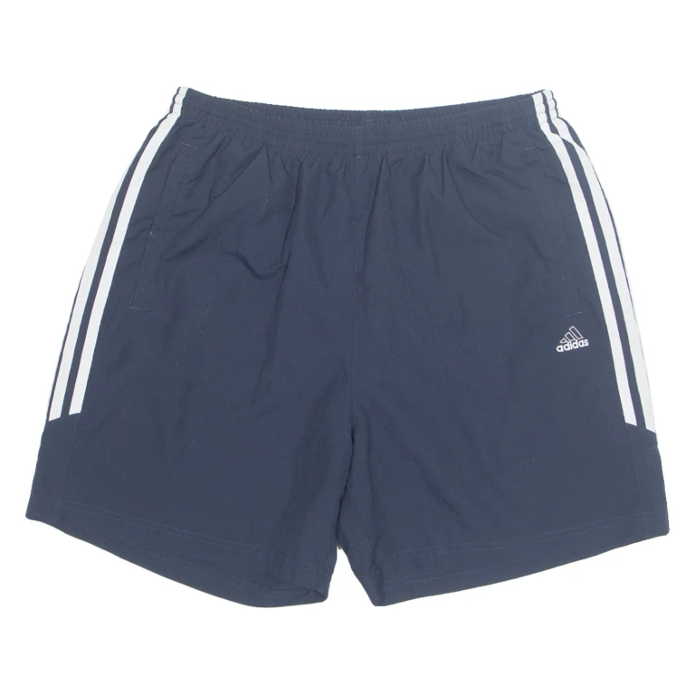 ADIDAS Mens Sports Shorts Blue Relaxed L W31