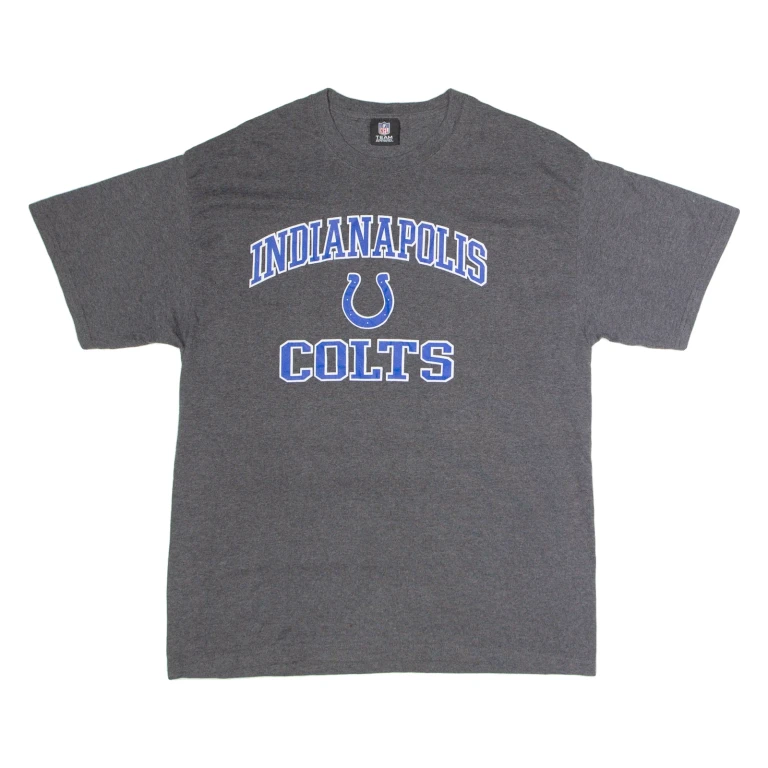 NFL Indianapolis Colts Mens T-Shirt Grey USA XL