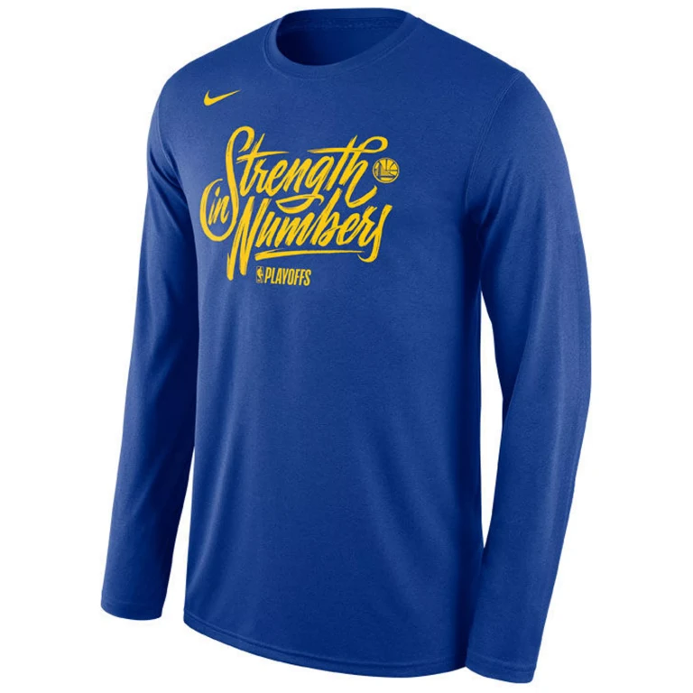 Men's NBA Gsw Playoffs Strength In Numbers Long Sleeve T-Shirt